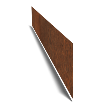 Trädgårdskant rak cortenstål 25 cm (längd 150 cm)