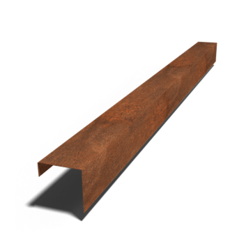 U-profiler i cortenstål 15 x 15 x 5 cm (längd 240 cm)