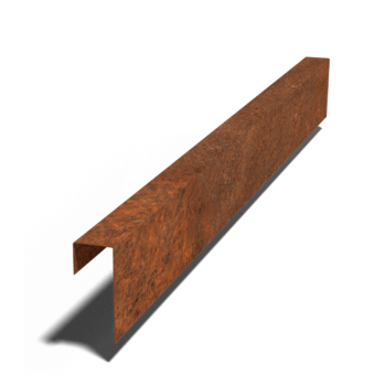 U-profiler i cortenstål 15 x 6 x 5 cm (längd 150 cm)