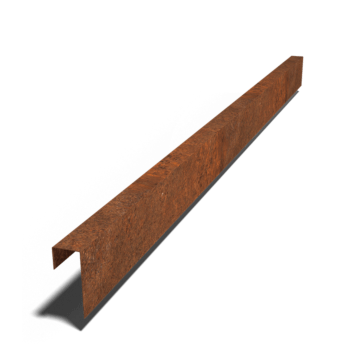 U-profiler i cortenstål 15 x 6 x 5 cm (längd 240 cm)