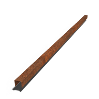U-profiler i cortenstål 5 x 6 x 5 cm (längd 240 cm)