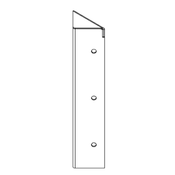 hörnbeslag Pulverlackerat stål 90° 30 cm