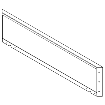 Skärmvägg i cortenstål 30 x 120 cm