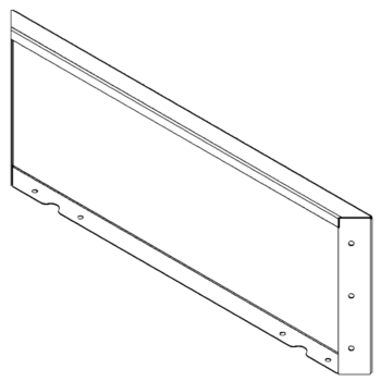 Skärmvägg i cortenstål 30 x 80 cm