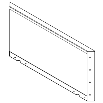 Skärmvägg i cortenstål 40 x 80 cm