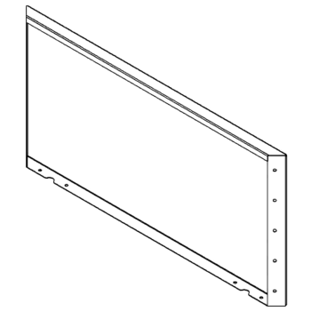 Skärmvägg i cortenstål 50 x 100 cm
