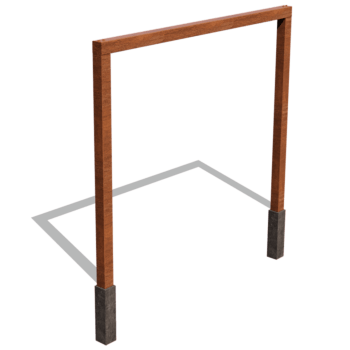 rak Pergola i cortenstål 300 cm