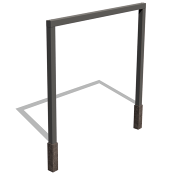 rak Pergola i pulverlackerat stål 300 cm