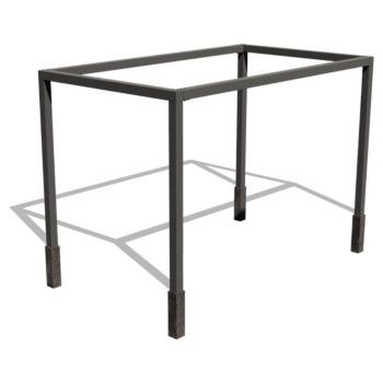 Konstruktion pergolafirkant i pulverlackerat stål 424 x 250 cm