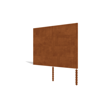 Staket i cortenstål H4 set 252 cm
