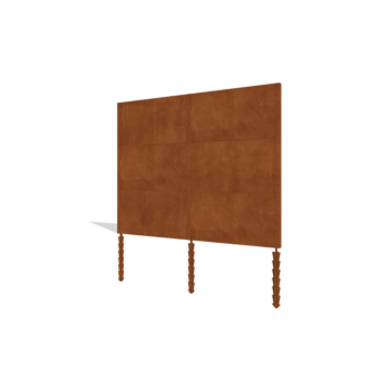 Staket i cortenstål H3 komplett set 258 cm