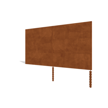 Staket i cortenstål H3 set 372 cm