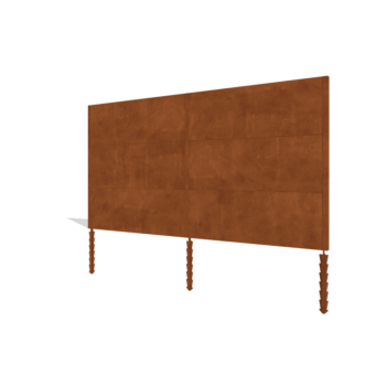 Staket i cortenstål H3 komplett set 378 cm