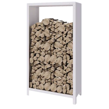 Vedställ i stål - Indiana - 100 x 40 x 180 cm - RAL9010 matt (vit)