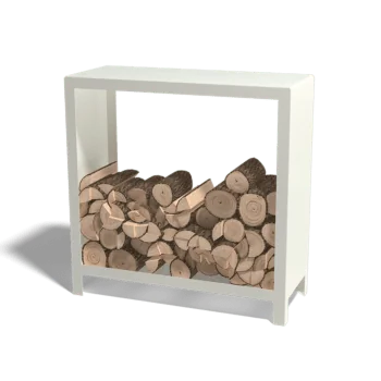 Vedställ i cortenstål - Indiana - 100 x 40 x 100 cm