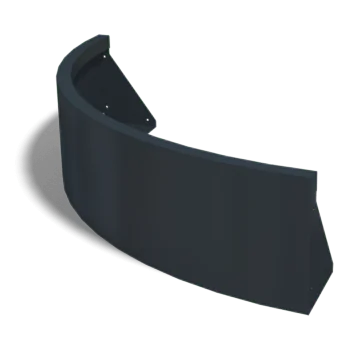 Stödmur i stål - Ytterkurva - 100 x 100 x 30 cm