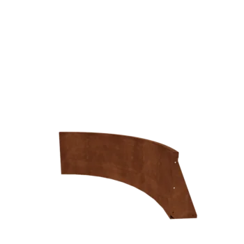 Stödmur i cortenstål - Innerkurva - 100 x 100 x 50 cm