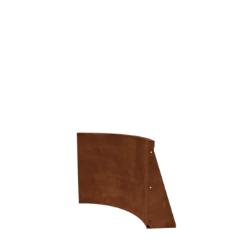 Stödmur i cortenstål - Innerkurva - 50 x 50 x 60 cm