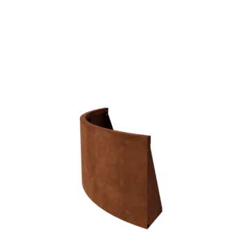 Stödmur i cortenstål - Ytterkurva - 100 x 100 x 50 cm