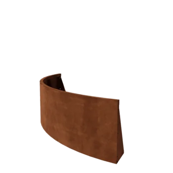 Stödmur i cortenstål - Ytterkurva - 150 x 150 x 50 cm