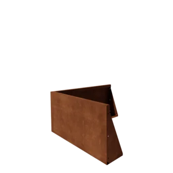Stödmur i cortenstål - Ytterhörn - 100 x 100 x 50 cm