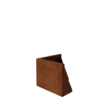Stödmur i cortenstål - Ytterhörn - 50 x 50 x 40 cm