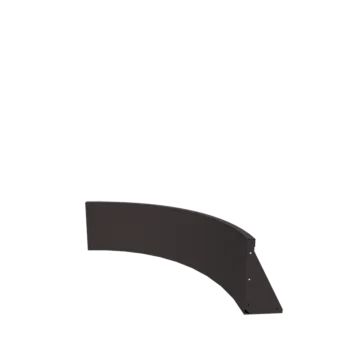 Stödmur i stål - Innerkurva - 100 x 100 x 40 cm - RAL7016 matt (antracitgrå)