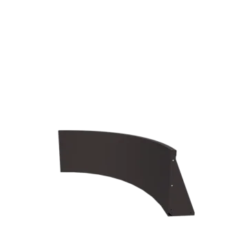 Stödmur i stål - Ytterkurva - 100 x 100 x 50 cm - RAL7016 mattt (antracitgrå)