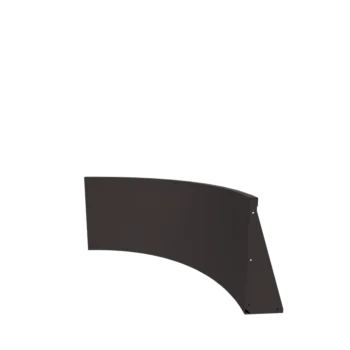 Stödmur i stål - Innerkurva - 100 x 100 x 60 cm - RAL7016 matt (antracitgrå)