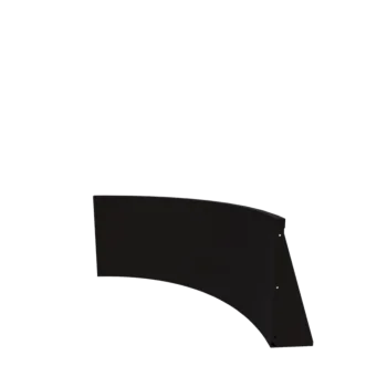 Stödmur i stål - Innerkurva - 100 x 100 x 60 cm - RAL9005 matt (svart)