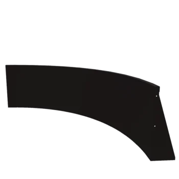 Stödmur i stål - Innerkurva - 150 x 150 x 60 cm - RAL9005 matt (svart)