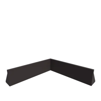 Stödmur i stål - Innerhörn - 100 x 100 x 30 cm - Annan RAL-färg