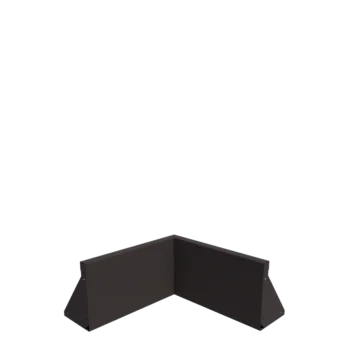 Stödmur i stål - Innerhörn - 50 x 50 x 30 cm - Annan RAL-färg