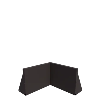 Stödmur i stål - Innerhörn - 50 x 50 x 40 cm - Annan RAL-färg