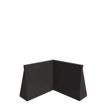 Stödmur i stål - Innerhörn - 50 x 50 x 50 cm - Annan RAL-färg