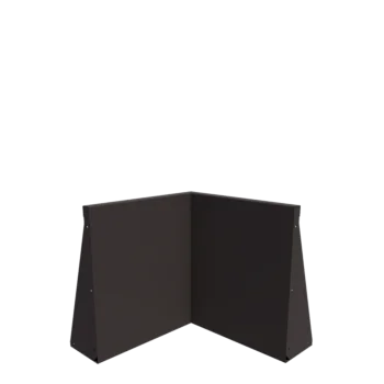 Stödmur i stål - Innerhörn - 50 x 50 x 60 cm - Annan RAL-färg