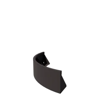 Stödmur i stål - Ytterkurva - 100 x 100 x 30 cm - Annan RAL-färg