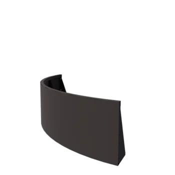 Stödmur i stål - Ytterkurva - 150 x 150 x 50 cm - RAL7016 matt (antracitgrå)