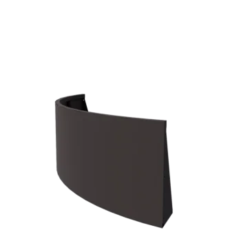 Stödmur i stål - Ytterkurva - 150 x 150 x 60 cm - RAL7016 matt (antracitgrå)