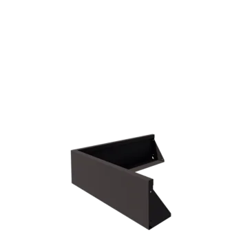 Stödmur i stål - Ytterhörn - 100 x 100 x 30 cm - RAL7016 matt (antracitgrå)