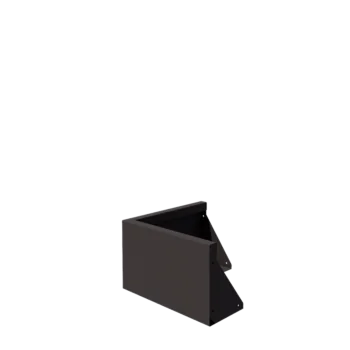 Stödmur i stål - Ytterhörn - 50 x 50 x 30 cm - RAL7016 matt (antracitgrå)