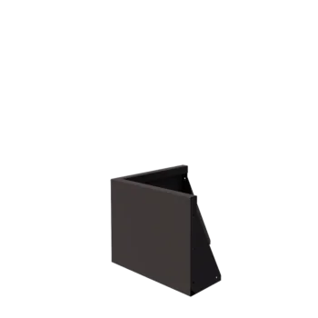 Stödmur i stål - Ytterhörn - 50 x 50 x 40 cm - Annan RAL-färg