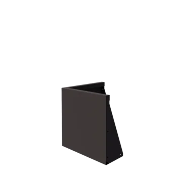 Stödmur i stål - Ytterhörn - 50 x 50 x 50 cm - RAL7016 matt (antracitgrå)