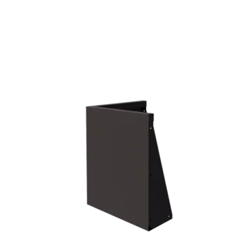 Stödmur i stål - Ytterhörn - 50 x 50 x 60 cm - RAL7016 matt (antracitgrå)