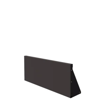 Stödmur i stål - Rak - 100 x 40 cm - RAL7016 matt (antracitgrå)
