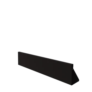 Stödmur i stål - Rak - 150 x 30 cm - RAL9005 matt (svart)