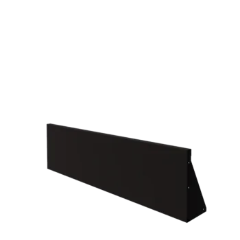 Stödmur i stål - Rak - 150 x 40 cm - RAL9005 matt (svart)