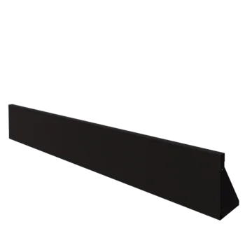 Stödmur i stål - Rak - 200 x 30 cm - RAL9005 matt (svart)