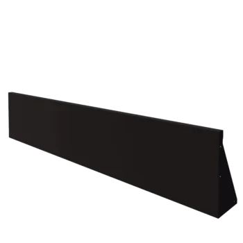 Stödmur i stål - Rak - 200 x 40 cm - RAL9005 matt (svart)