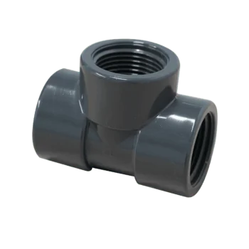 Tryck-PVC - T-koppling - 90° - 3x Invändig gänga 1"